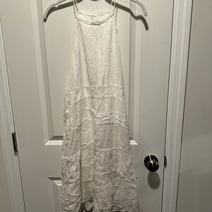 Loft White Sleeveless Dress
